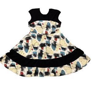 Effie’s Heart The Napoli Dress Abstract Art Print sz XL